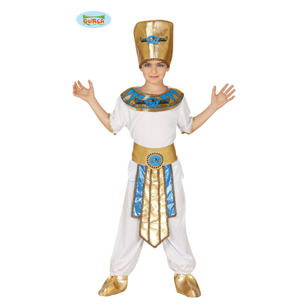 thumbnail image 2 of Boys Egyptian Pharaoh Fancy Dress Costume – Age 7–9 – Tutankhamun Historical Outfit 2 of 6
