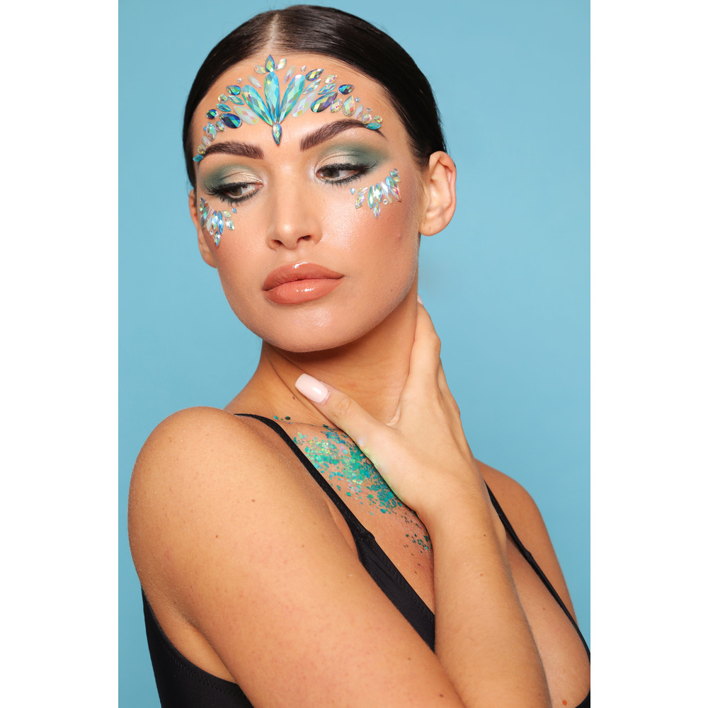 Mermaid Blue Face Jewels