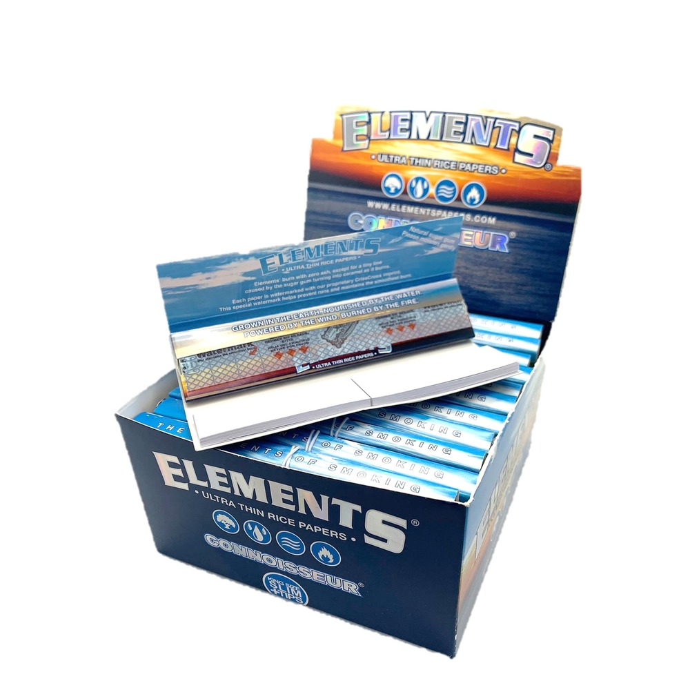 Element Connoisseur King Size Slim Rolling Paper & Tips
