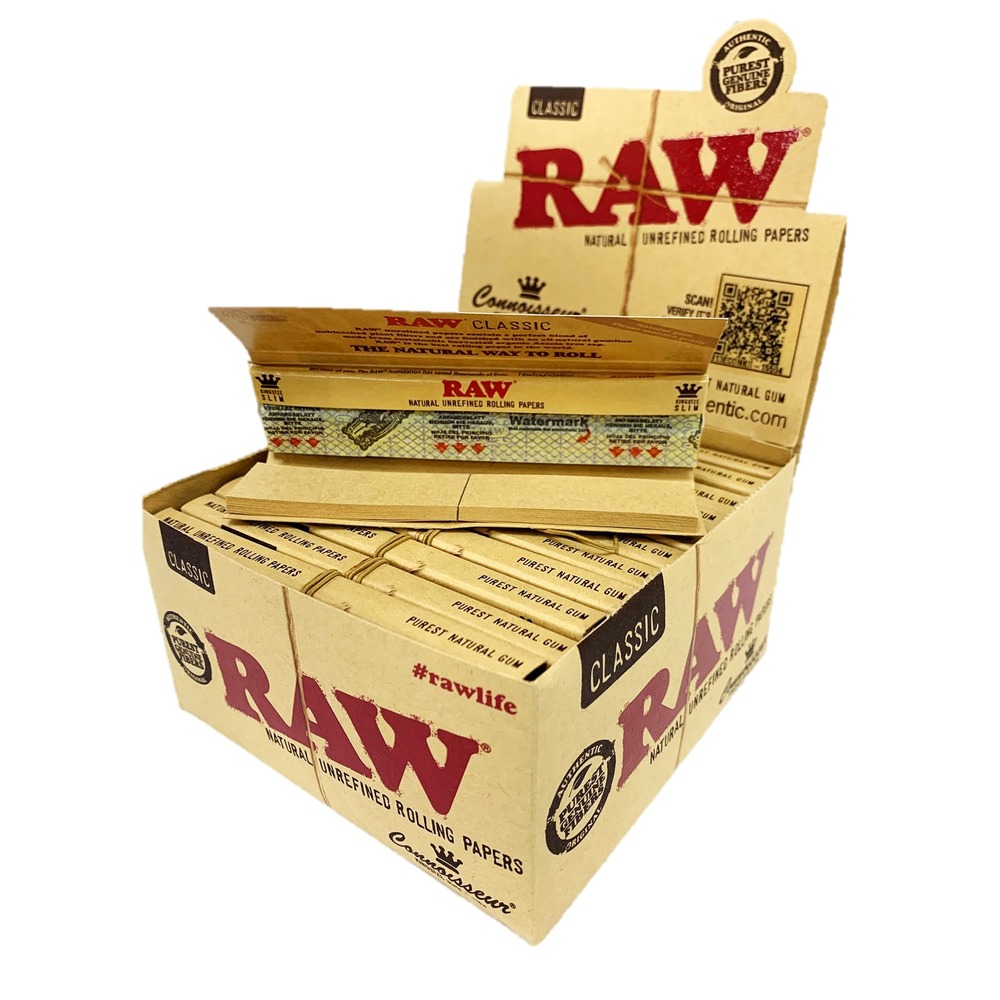 RAW Connoisseur Rolling Papers King Size + Prerolled Tips - Zamnesia UK
