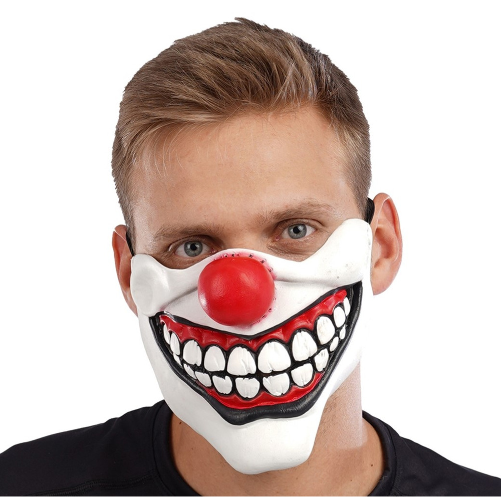 Clown Half Face Latex Mask | Stylex Party.