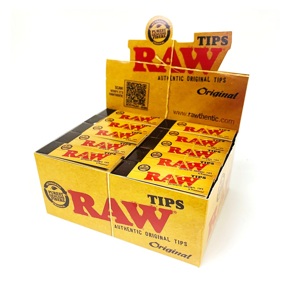 RAW Unbleached Natural Filter Tips from RAW Rolling Papers