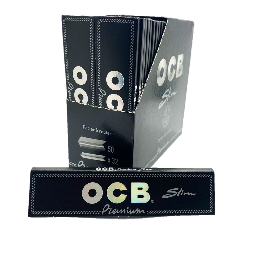 OCB Premium King Slim Rolling Papers + Tips