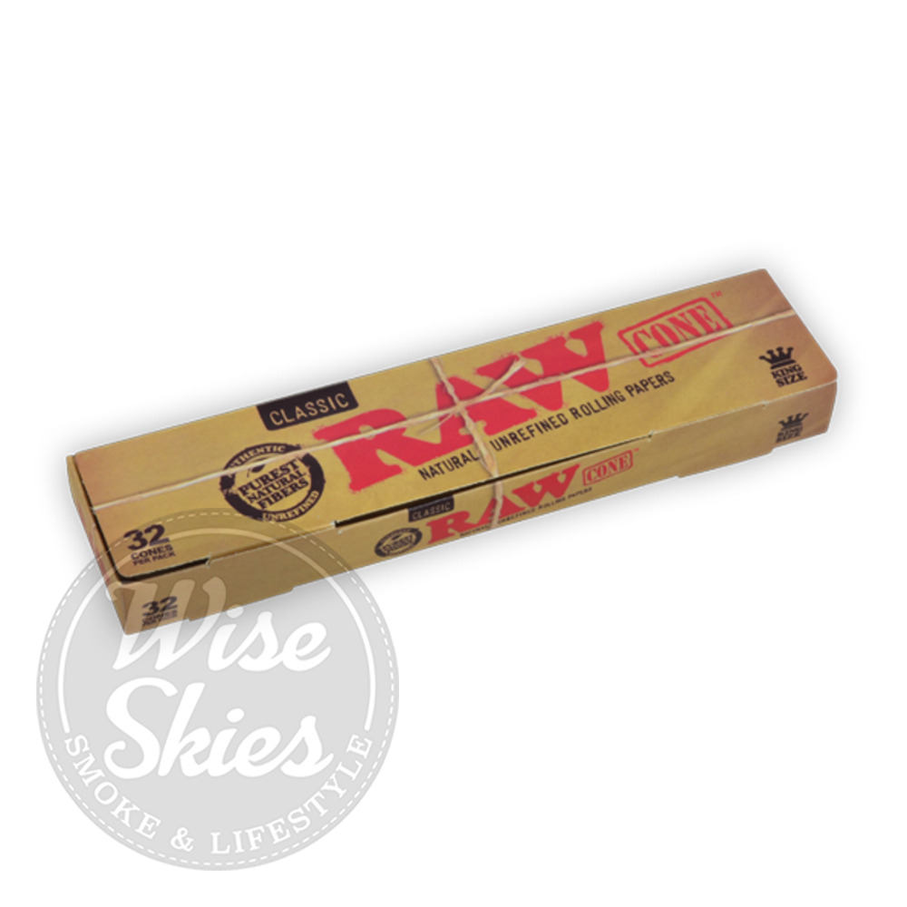 Raw Classic 32 Pack of Cones Wise Skies