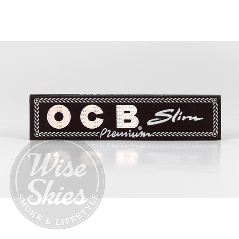OCB Premium Black With Filters King Size Slim Connoisseur smoking rolling papers