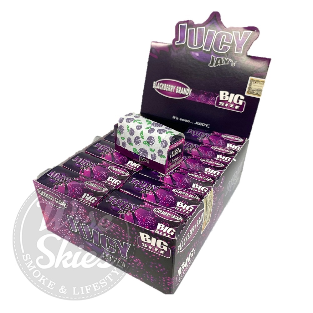 Juicy Jay Blackberry Brandy Kingsize Rolls Wise Skies