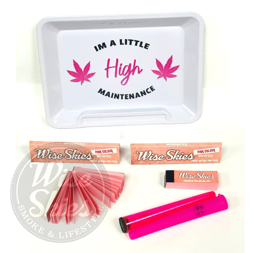 High Maintenance Pink Rolling Tray Set Free Delivery