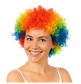 Afro Wig, Rainbow 