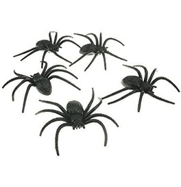 Pack of 6 Spiders Decorations 