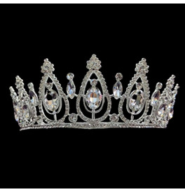 Crystal Oval Tiara Crown