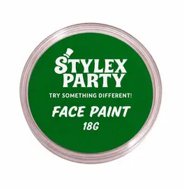 Green Face Paint 18g | Water-Based, Safe & Vibrant Color