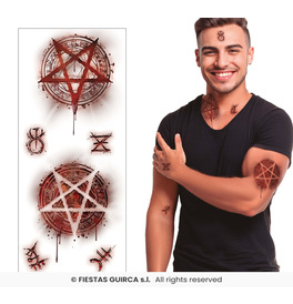 Satanic Fake Tattoo