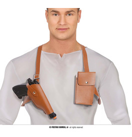 Shoulder Straps with Pouch and Holster