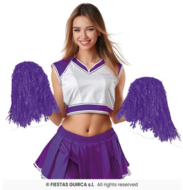 Pom Poms Pack of 2, Purple