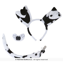 Dalmatian Set, Tail Headband and Nose