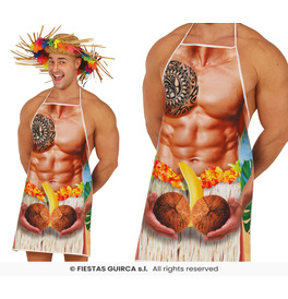 Naughty Hawaiian Mens Apron