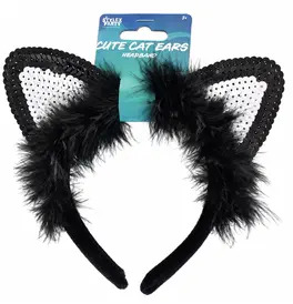 Sequin Cat Ears Headband