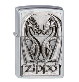 Zippo Lighter Twins Dragon Heart 