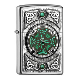 Celtic Green Cross Zippo Lighter