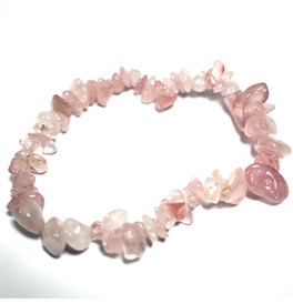 Crystal Stone Bracelet - Rose Quartz