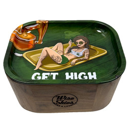 Get High Walnut Tray Rolling Box Set