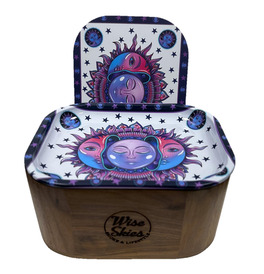 Hippy Walnut Tray Rolling Box Set