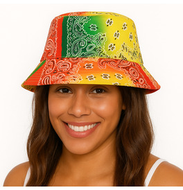 Bucket Hat - Paisley Design 