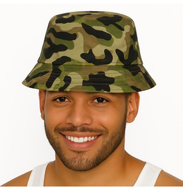 Woodland Camo Bucket Hat