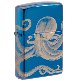 Blue Octopus Zippo Lighter