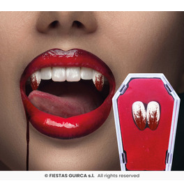 Bloody fangs with thermoplastic