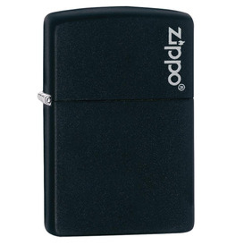 Black Matte with Zippo Logo Zippo Lighter