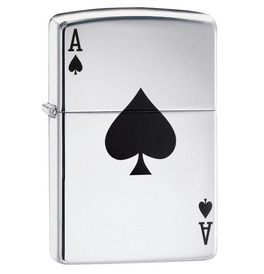 Zippo Lighter Simple Spade Design 