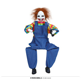 Seated Clown 70cm with Light, Sound and Movement 