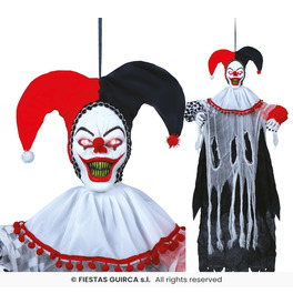 Hanging clown buffon, 120 cm