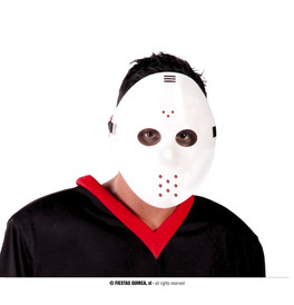 White Hockey Mask PVC