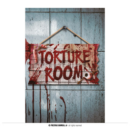 "Torture Room" Wooden Sign