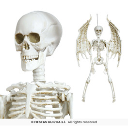 Hanging skeleton with wings