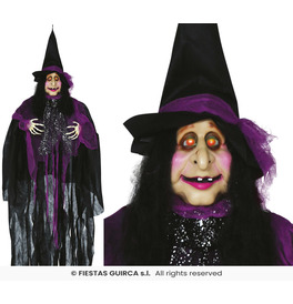 Hanging witch light sound and motion 120 cm