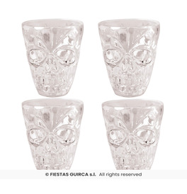 Skull Shot Glasses, Pack of 4 5.5cm