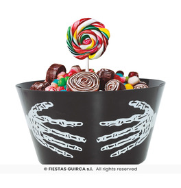 Black Trick Or Treating Bowl, 30x22 cms