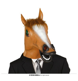 Horse Mask with Hair Latex