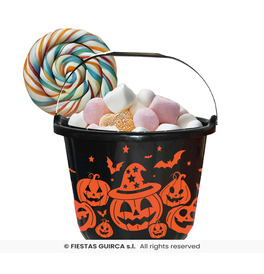Halloween Trick or Treat Bucket, Black