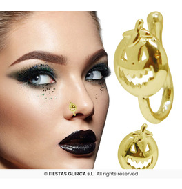 Pumpkin Fake Nose Piercing 