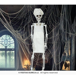 Hanging chef skeleton 40 cm