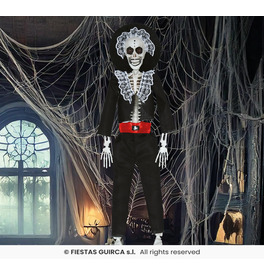 Hanging mariachi skeleton 40 cm