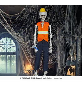 Hanging worker skeleton 40 cm