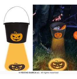 Candy bucket with light underneath 15x20 cms