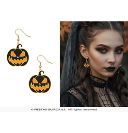 Halloween earrings, pumpkins