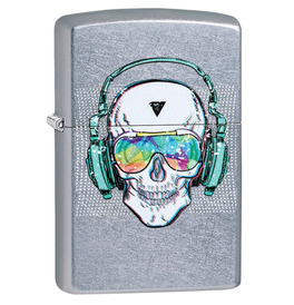 Skull Headphone Design Zippo Lighter