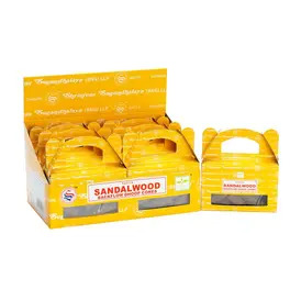 Satya Sandalwood Backflow Dhoop Cones (Box of 6)
